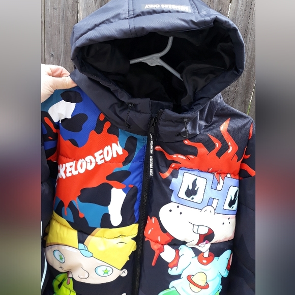 RARE Members Only X SpongeBob Nickelodeon iconic Puffer Jacket Black Size XXL - Picture 3 of 8